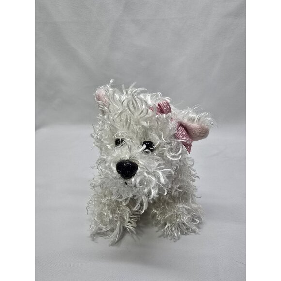 GANZ Webkinz White Terrier NO CODE HM106 Plush Toy Stuffed Animal - Picture 1 of 5